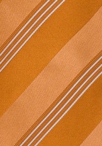 Cravatta business arancione righe