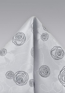 Pochette da taschino bianco
