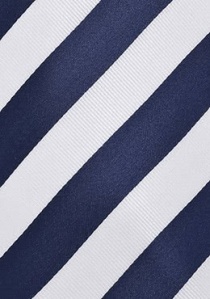 Cravatta XXL blu bianche