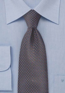 Cravatta XXL marrone blu