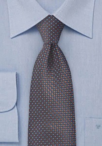 Cravatta XXL marrone blu