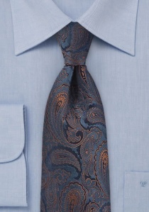 Cravatta paisley blu