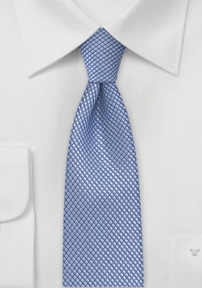 Schmale Businesskrawatte monochrom strukturiert taubenblau Schmale Businesskrawatte monochrom strukturiert taubenblau