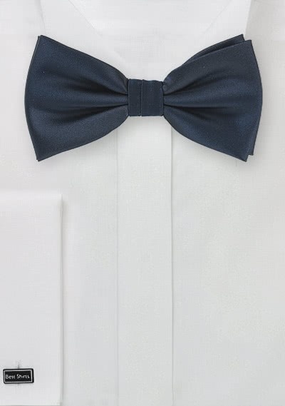 Herren-Schleife navy monochrom Herren-Schleife navy monochrom