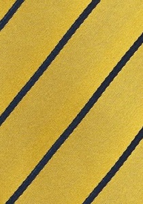 Krawatte Business-Linien gelb navy