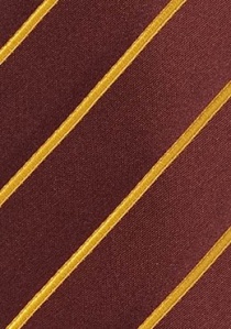 Cravatta marrone rosso gialle