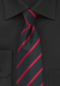 Cravatta righe nera rosse