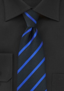 Cravatta righe azzurre nero