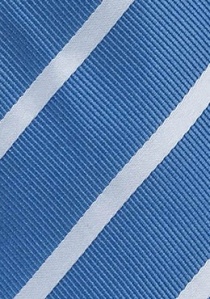 Cravatta righe bianche azzurro