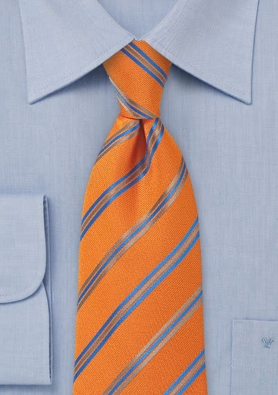 Kravatte Streifendesign orange Kravatte Streifendesign orange