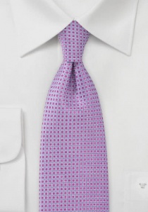 Cravatta lilla quadrettini