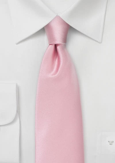 Kravatte einfarbig Poly-Faser rosa Kravatte einfarbig Poly-Faser rosa