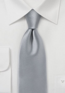 Cravatta argento microfibra