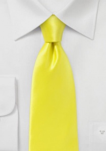 Cravatta seta giallo limone