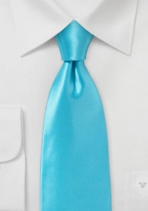 Cravatta in seta italiana blu verde unicolore