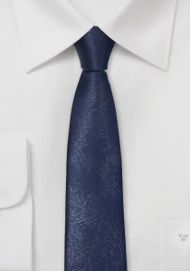 Cravatta microfibra blu similpelle