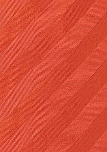 Streifen-Krawatte orangerot