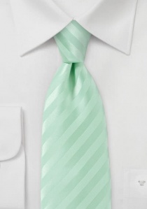 Cravatta righe verde chiaro
