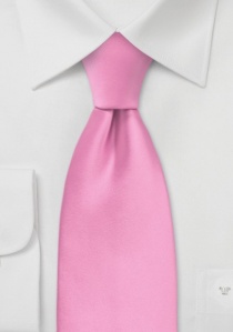ClipMicrofibra Cravatta business tinta unita rosa