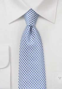 Cravatta rete blu bianco