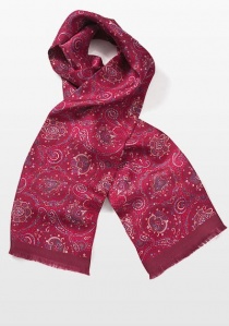 Sciarpa paisley rosso