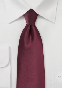 Cravatta rosso ciliegia microfibra