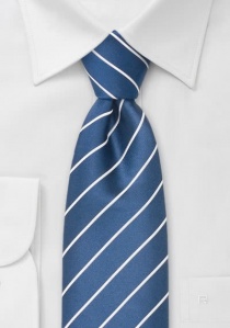 Cravatta bambino blu righe