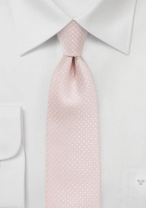Cravatta rosa puntini bianchi