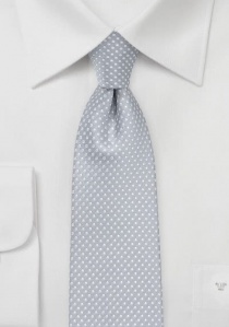 Cravatta pois bianco