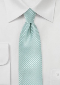 Cravatta verde-grigio puntini
