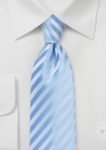 Cravatta righe azzurro
