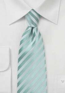 Cravatta righe acquamarina