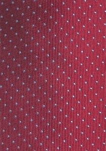 Cravatta rosso ciliegia puntini
