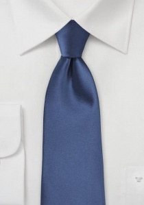 Cravatta XXL blu microfibra