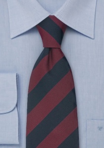 Cravatta con clip Stafford in bordeaux/navy