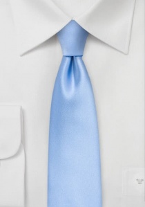 Cravatta microfibra azzurra