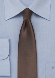 Cravatta stretta marrone