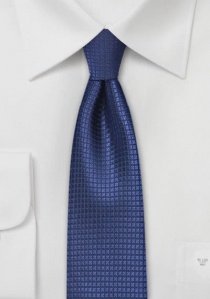 Krawatte schmal strukturiert blau