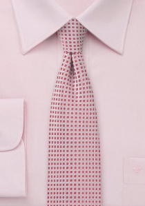 Cravatta stretta con superficie a cialda rosso