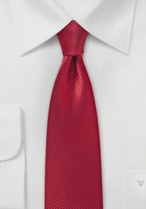 Cravatta rossa tinta unita