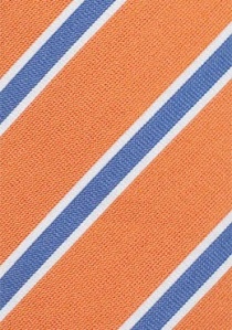 Cravatta sottile righe arancione