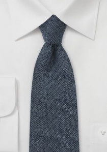 Cravatta lana antracite