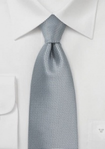 Cravatta rete grigio argento