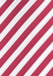 Cravatta righe rosso bianco
