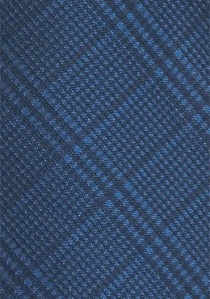 Cravatta quadri blu scuro
