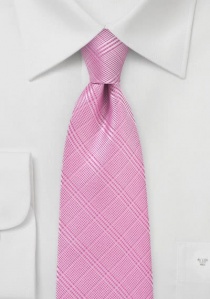 Cravatta di grande effetto linea Check Pink