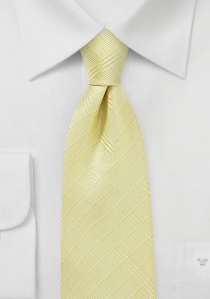 Linea di cravatte alla moda a quadri giallo opaco