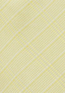 Linea di cravatte alla moda a quadri giallo opaco