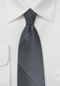 Cravatta grigio scuro astratto