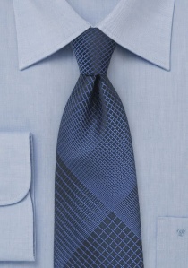 Cravatta geometrico blu